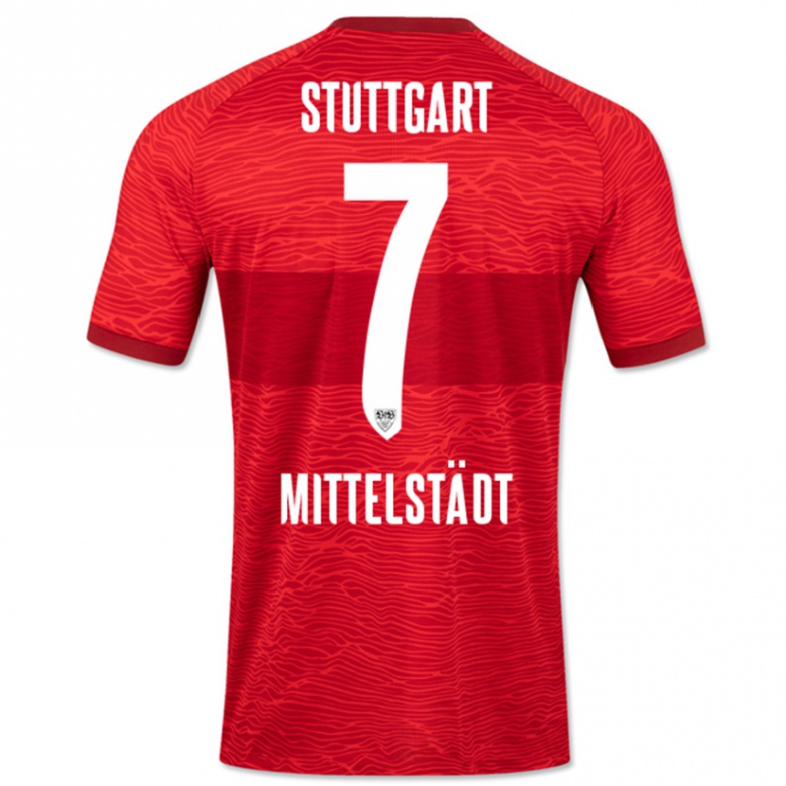 Mujer Fútbol Camiseta Maximilian Mittelstädt #7 Rojo 2ª Equipación 2023/24