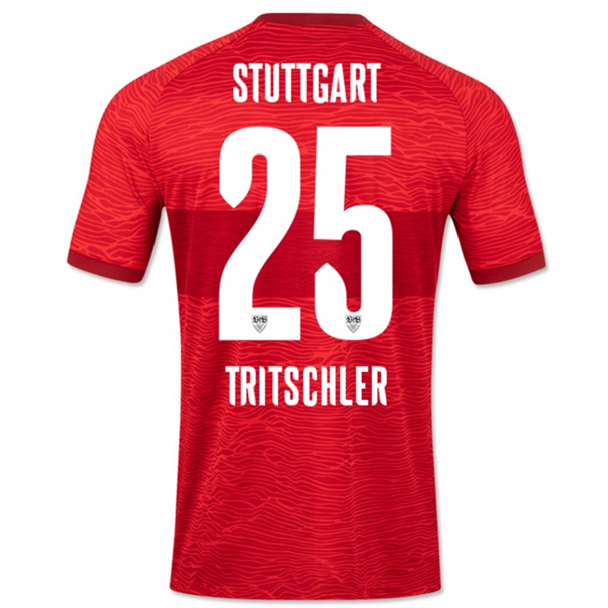 Mujer Fútbol Camiseta David Tritschler #25 Rojo 2ª Equipación 2023/24
