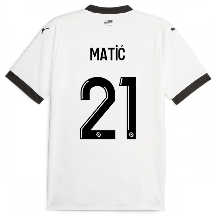 Mujer Fútbol Camiseta Nemanja Matic #21 Blanco 2ª Equipación 2023/24