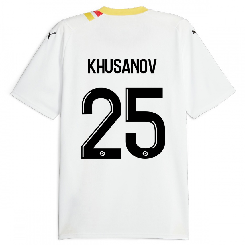 Mujer Fútbol Camiseta Abdukodir Khusanov #25 Negro 2ª Equipación 2023/24