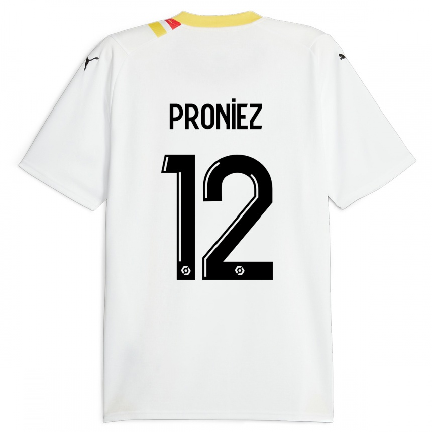 Mujer Fútbol Camiseta Fany Proniez #12 Negro 2ª Equipación 2023/24