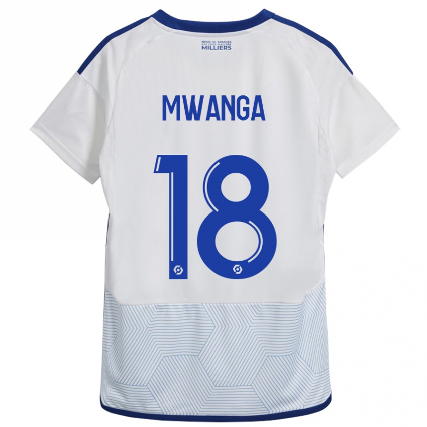 Mujer Fútbol Camiseta Junior Mwanga #18 Blanco 2ª Equipación 2023/24