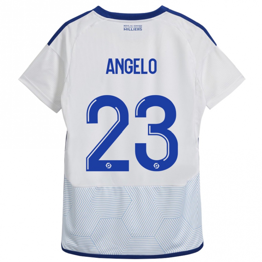Mujer Fútbol Camiseta Ângelo #23 Blanco 2ª Equipación 2023/24