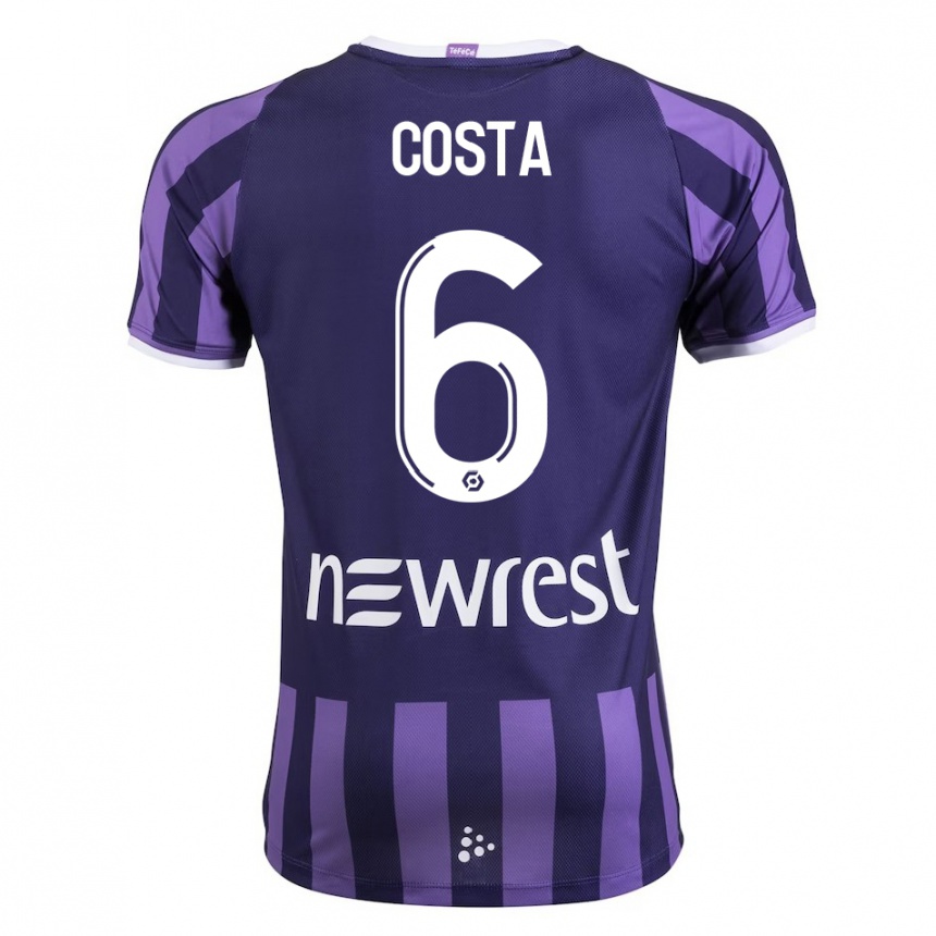 Mujer Fútbol Camiseta Logan Costa #6 Morado 2ª Equipación 2023/24