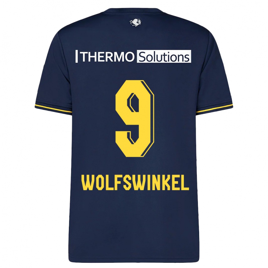 Mujer Fútbol Camiseta Ricky Van Wolfswinkel #9 Armada 2ª Equipación 2023/24