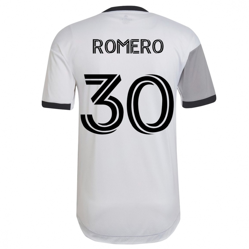 Mujer Fútbol Camiseta Tomás Romero #30 Blanco 2ª Equipación 2023/24