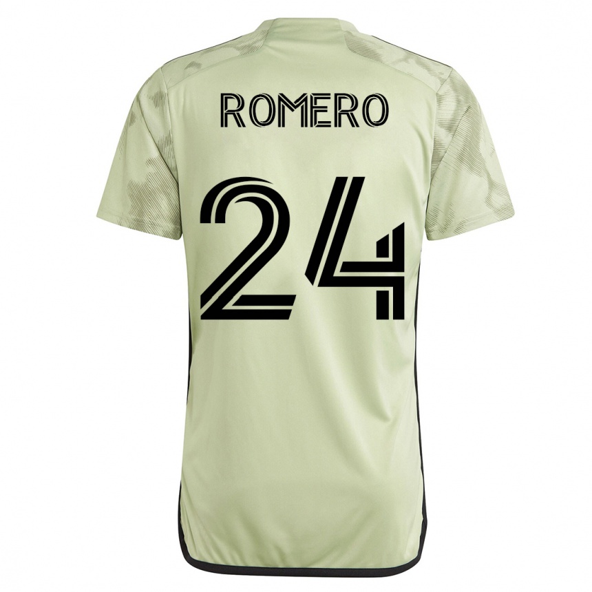 Mujer Fútbol Camiseta Javen Romero #24 Verde 2ª Equipación 2023/24