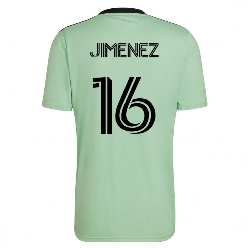 Mujer Fútbol Camiseta Héctor Jiménez #16 Verde Claro 2ª Equipación 2023/24