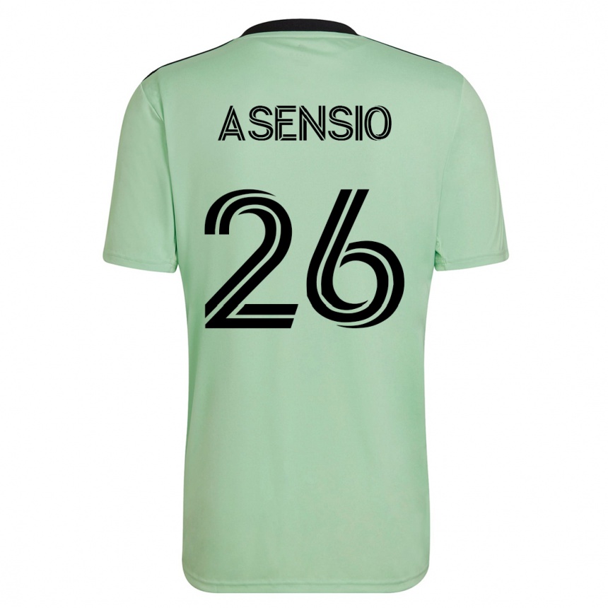 Mujer Fútbol Camiseta Charlie Asensio #26 Verde Claro 2ª Equipación 2023/24