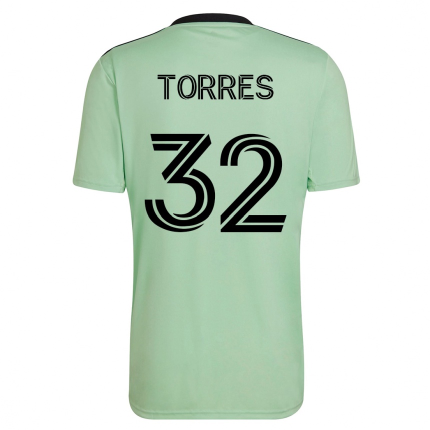 Mujer Fútbol Camiseta Ervin Torres #32 Verde Claro 2ª Equipación 2023/24