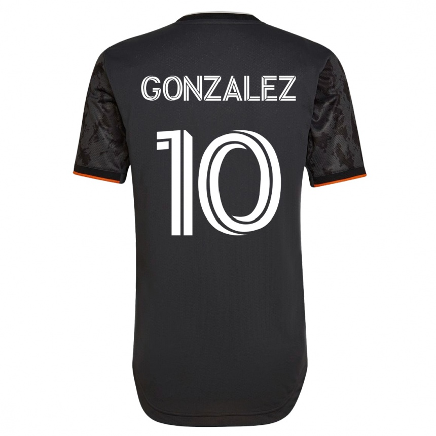 Mujer Fútbol Camiseta Yair González #10 Negro 2ª Equipación 2023/24