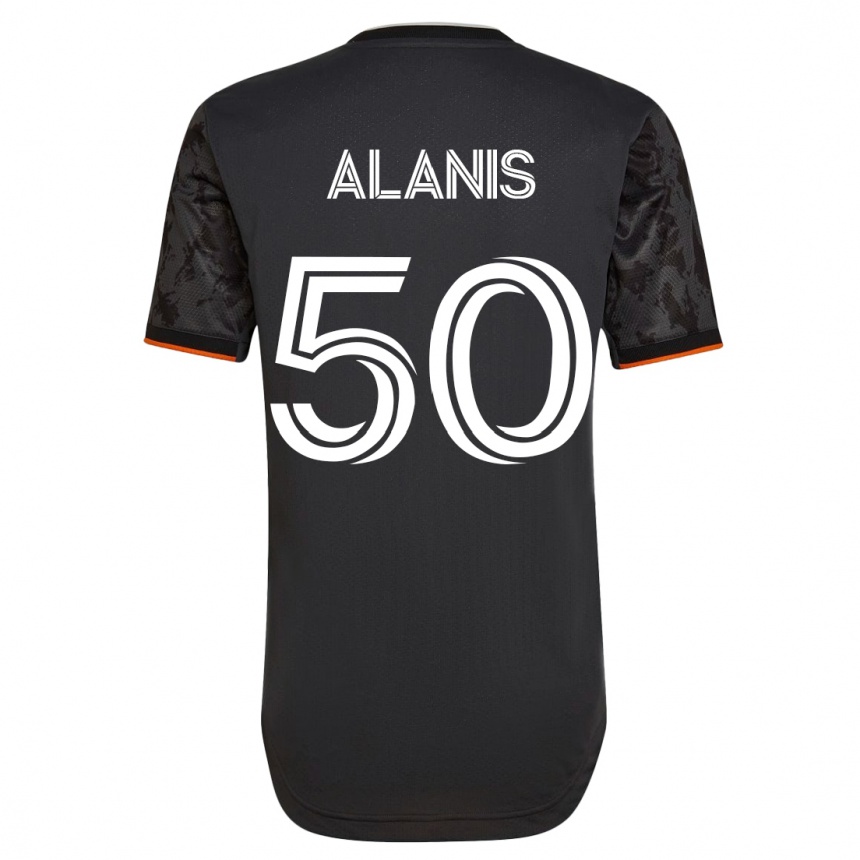 Mujer Fútbol Camiseta Brian Alanis #50 Negro 2ª Equipación 2023/24