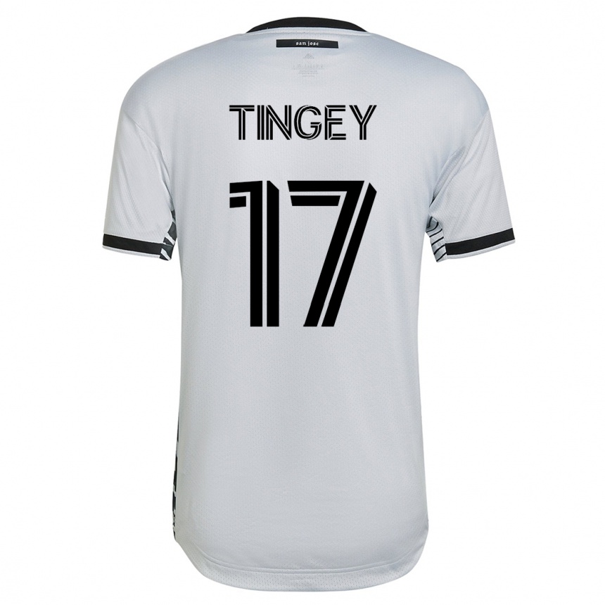 Mujer Fútbol Camiseta Keegan Tingey #17 Blanco 2ª Equipación 2023/24