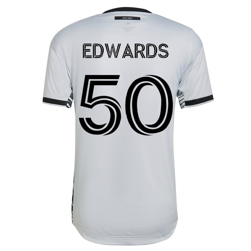 Mujer Fútbol Camiseta Aaron Edwards #50 Blanco 2ª Equipación 2023/24