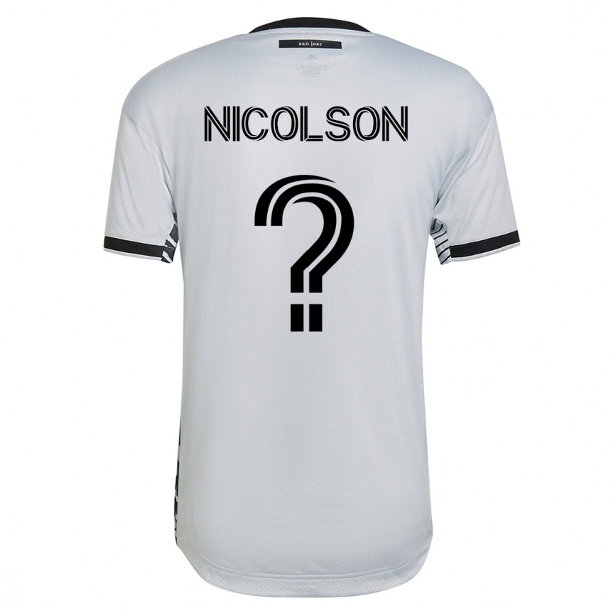 Mujer Fútbol Camiseta John Nicolson #0 Blanco 2ª Equipación 2023/24