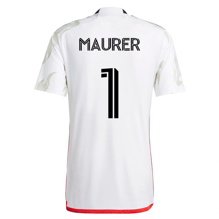 Mujer Fútbol Camiseta Jimmy Maurer #1 Blanco 2ª Equipación 2023/24
