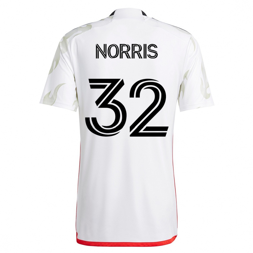 Mujer Fútbol Camiseta Nolan Norris #32 Blanco 2ª Equipación 2023/24