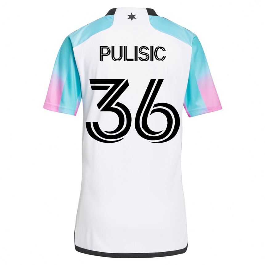 Mujer Fútbol Camiseta Will Pulisic #36 Blanco 2ª Equipación 2023/24