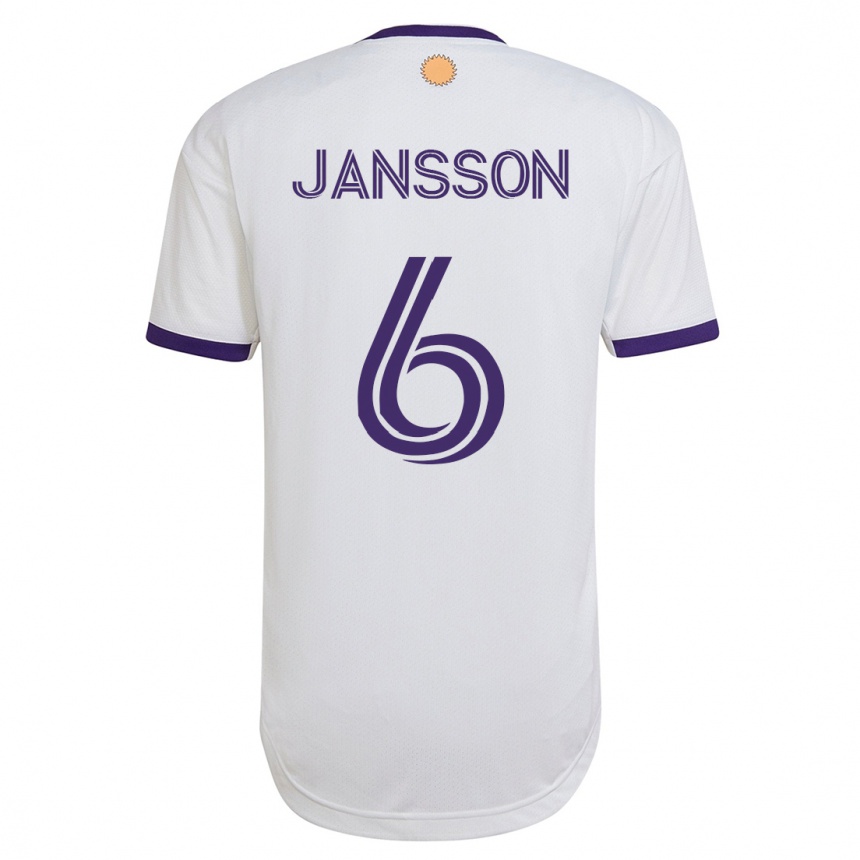 Mujer Fútbol Camiseta Robin Jansson #6 Blanco 2ª Equipación 2023/24