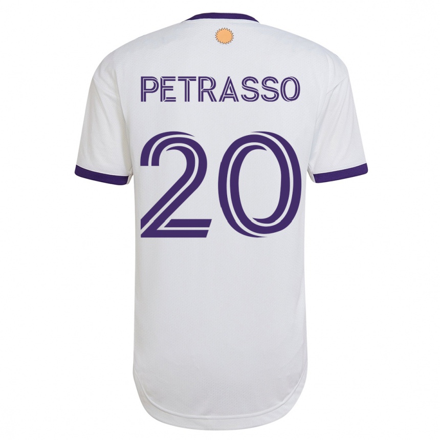 Mujer Fútbol Camiseta Luca Petrasso #20 Blanco 2ª Equipación 2023/24
