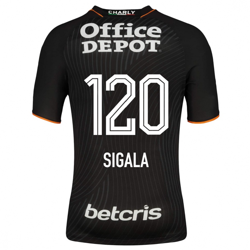 Mujer Fútbol Camiseta Juan Sigala #120 Negro 2ª Equipación 2023/24