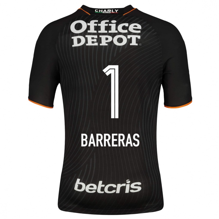 Mujer Fútbol Camiseta Esthefanny Barreras #1 Negro 2ª Equipación 2023/24