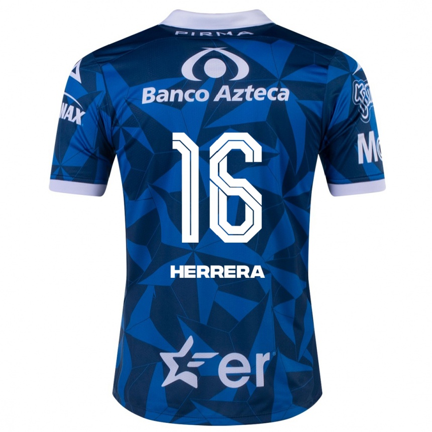 Mujer Fútbol Camiseta Alberto Herrera #16 Azul 2ª Equipación 2023/24