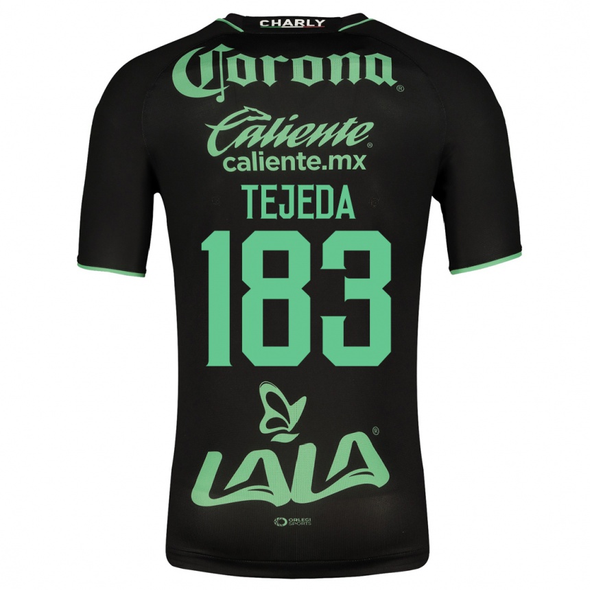 Mujer Fútbol Camiseta Juan Tejeda #183 Negro 2ª Equipación 2023/24