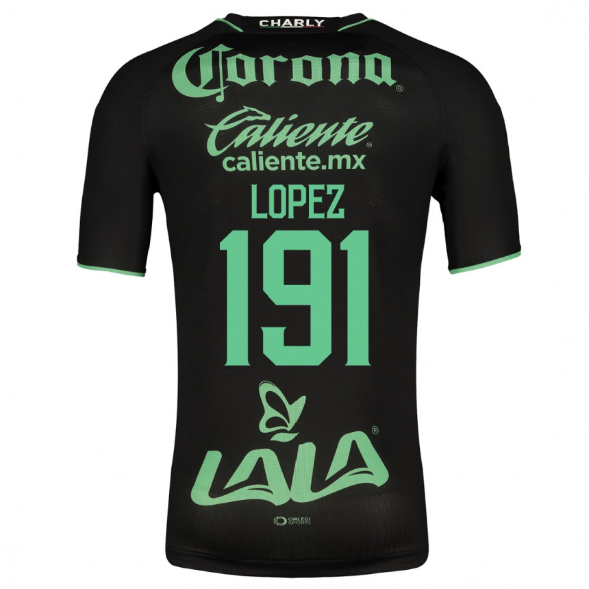 Mujer Fútbol Camiseta Carlos López #191 Negro 2ª Equipación 2023/24
