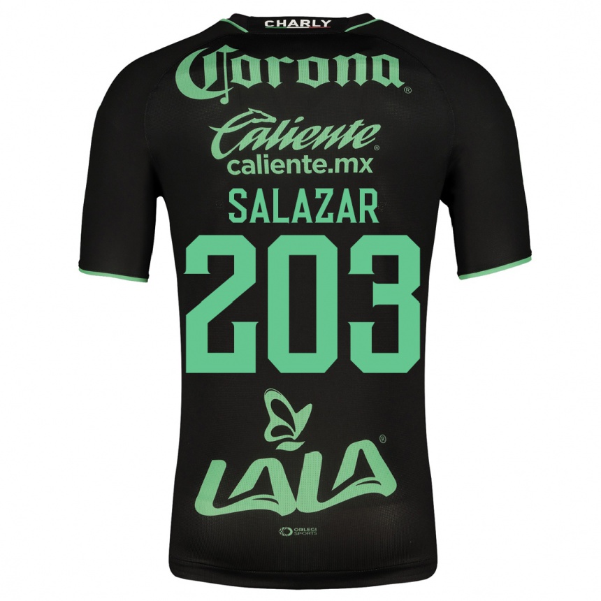Mujer Fútbol Camiseta Roberto Salazar #203 Negro 2ª Equipación 2023/24