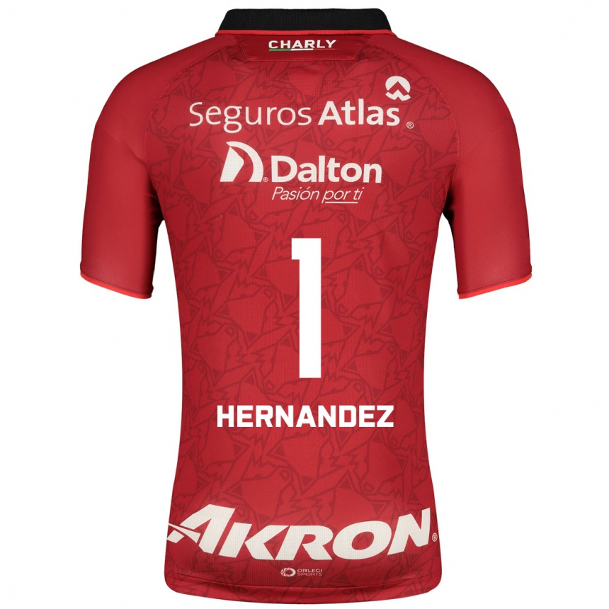 Mujer Fútbol Camiseta José Hernández #1 Rojo 2ª Equipación 2023/24
