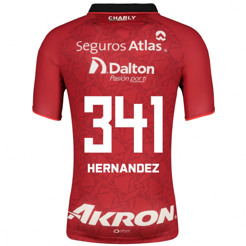Mujer Fútbol Camiseta Leonardo Hernández #341 Rojo 2ª Equipación 2023/24