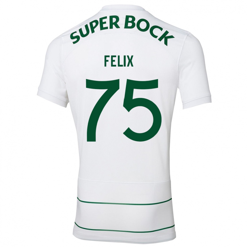 Mujer Fútbol Camiseta Vando Félix #75 Blanco 2ª Equipación 2023/24