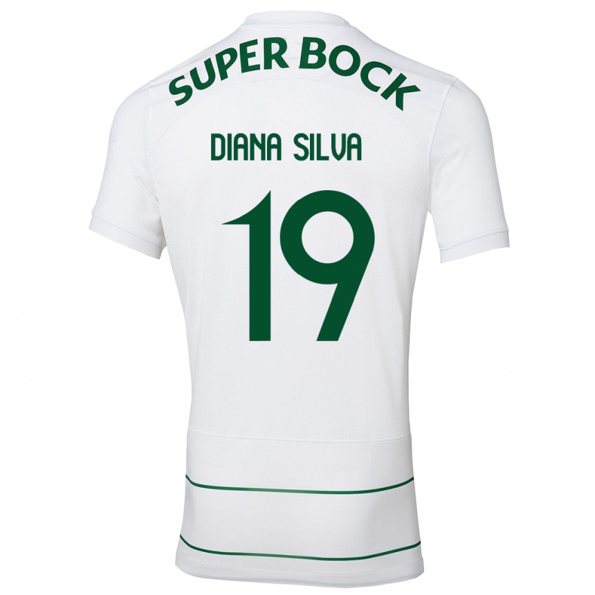 Mujer Fútbol Camiseta Diana Micaela Abreu De Sousa E Silva #19 Blanco 2ª Equipación 2023/24