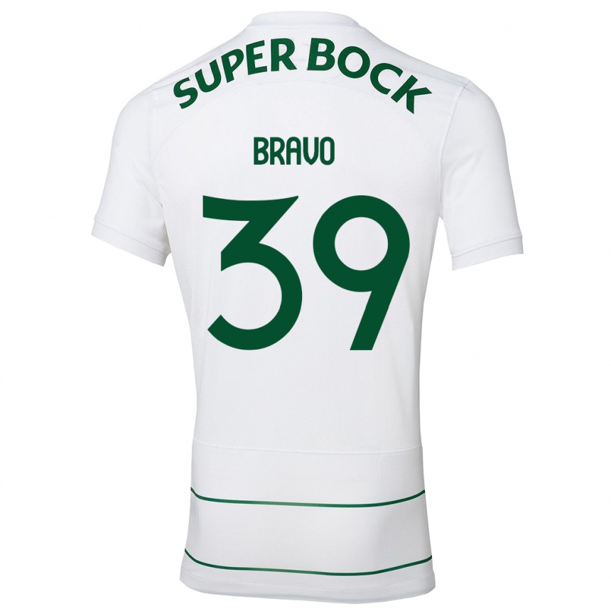 Mujer Fútbol Camiseta Bravo #39 Blanco 2ª Equipación 2023/24