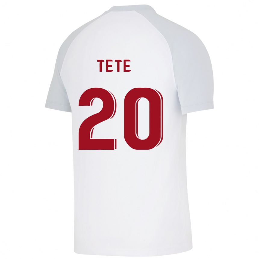 Mujer Fútbol Camiseta Tete #20 Blanco 2ª Equipación 2023/24