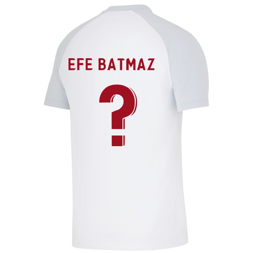 Mujer Fútbol Camiseta Mert Efe Batmaz #0 Blanco 2ª Equipación 2023/24