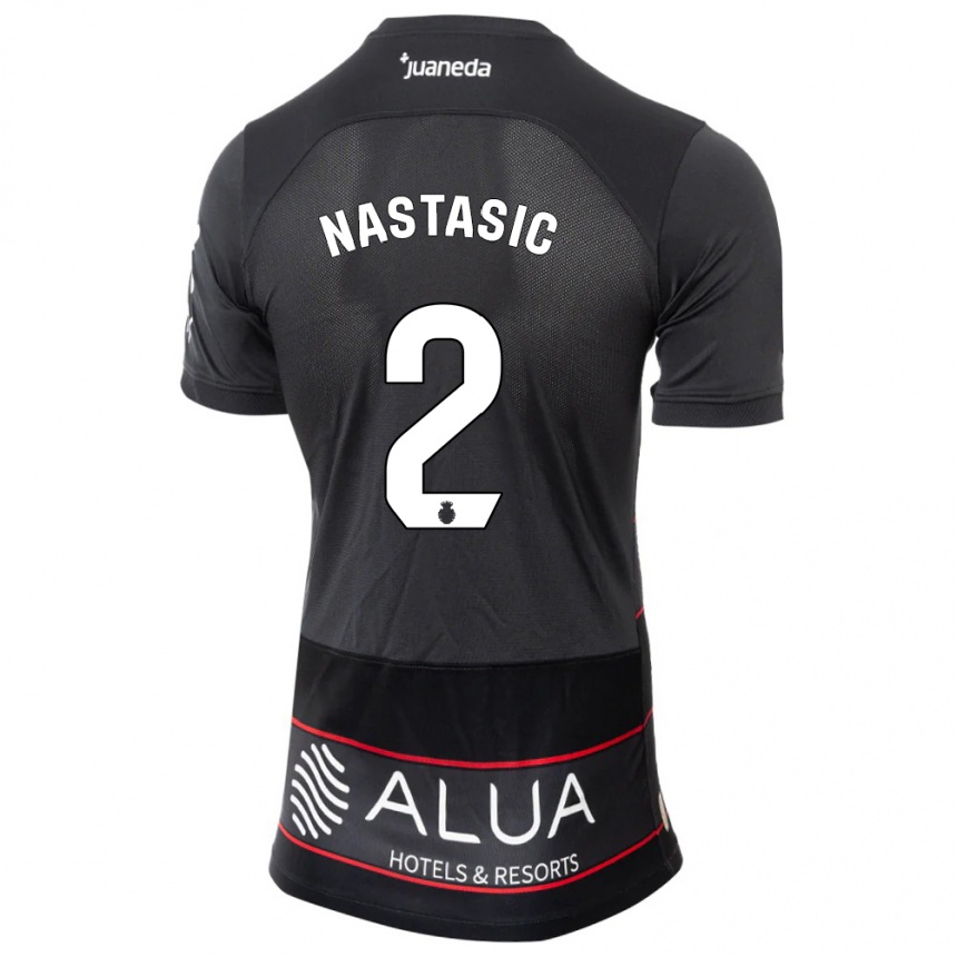 Mujer Fútbol Camiseta Matija Nastasic #2 Negro 2ª Equipación 2023/24