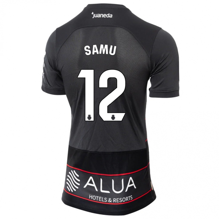 Mujer Fútbol Camiseta Samú Costa #12 Negro 2ª Equipación 2023/24