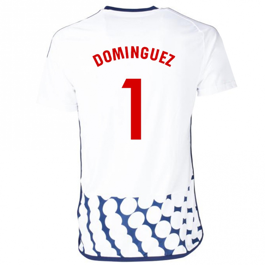 Mujer Fútbol Camiseta Iago Domínguez #1 Blanco 2ª Equipación 2023/24