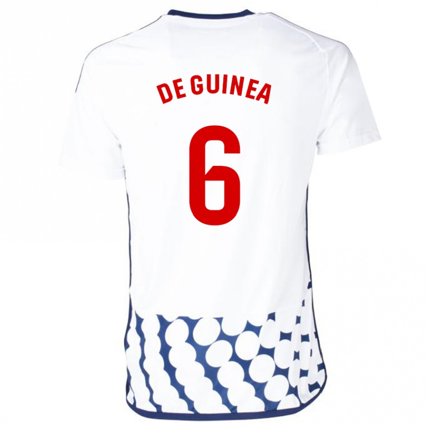 Mujer Fútbol Camiseta Asier Ortiz De Guinea #6 Blanco 2ª Equipación 2023/24