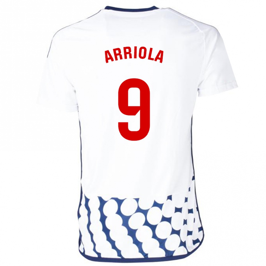 Mujer Fútbol Camiseta Marcos Arriola #9 Blanco 2ª Equipación 2023/24