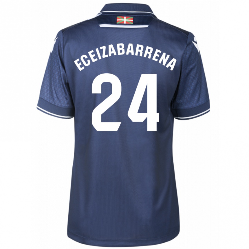 Mujer Fútbol Camiseta Jon Eceizabarrena #24 Armada 2ª Equipación 2023/24