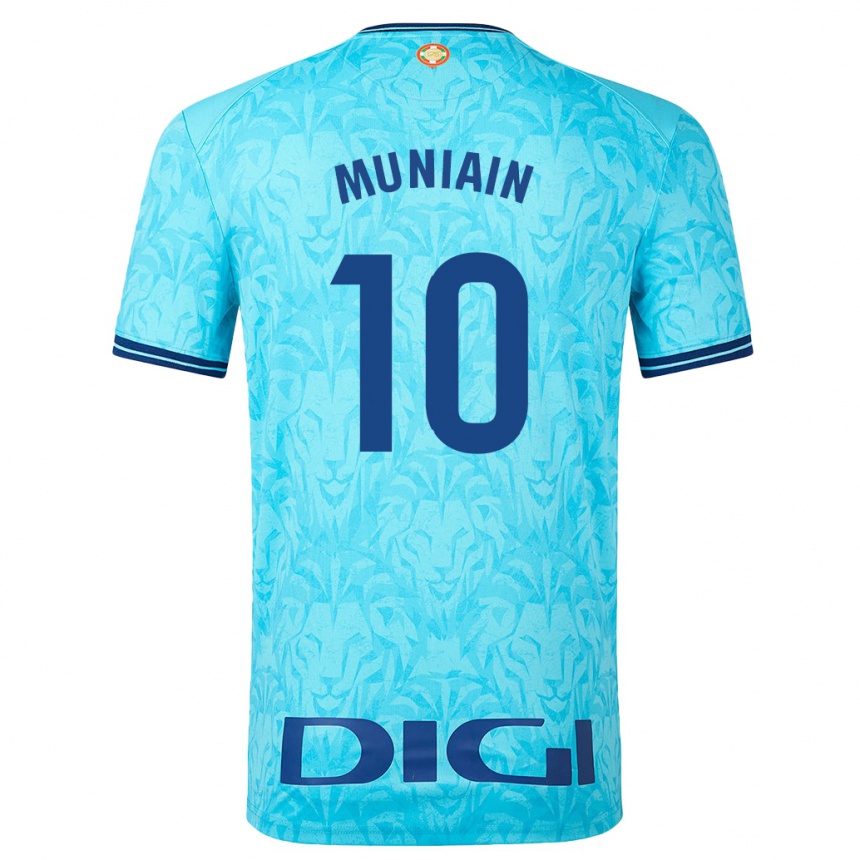 Mujer Fútbol Camiseta Iker Muniain #10 Cielo Azul 2ª Equipación 2023/24