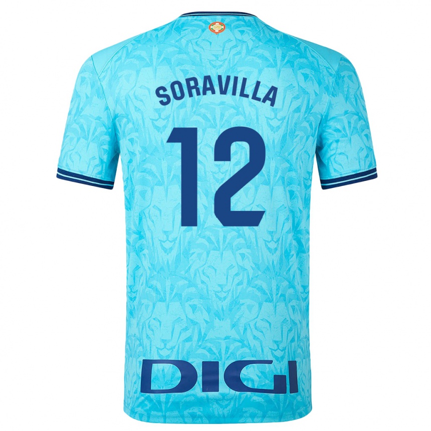 Mujer Fútbol Camiseta Ander Soravilla #12 Cielo Azul 2ª Equipación 2023/24