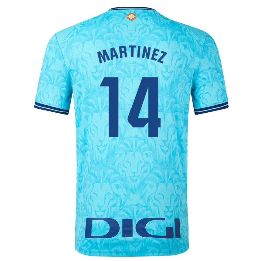 Mujer Fútbol Camiseta Pablo Martínez #14 Cielo Azul 2ª Equipación 2023/24