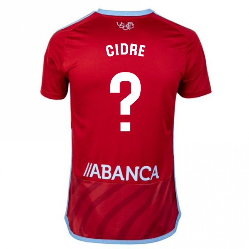 Mujer Fútbol Camiseta Xavier Cidre #0 Rojo 2ª Equipación 2023/24