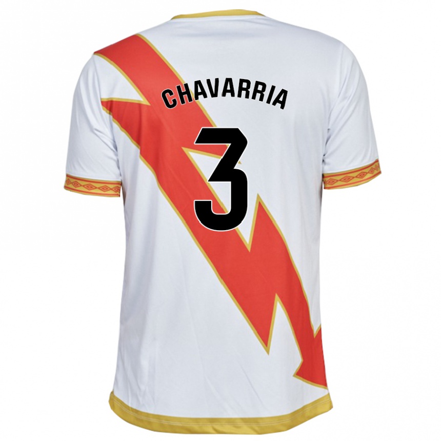 Niño Fútbol Camiseta Pep Chavarría #3 Blanco 1ª Equipación 2023/24