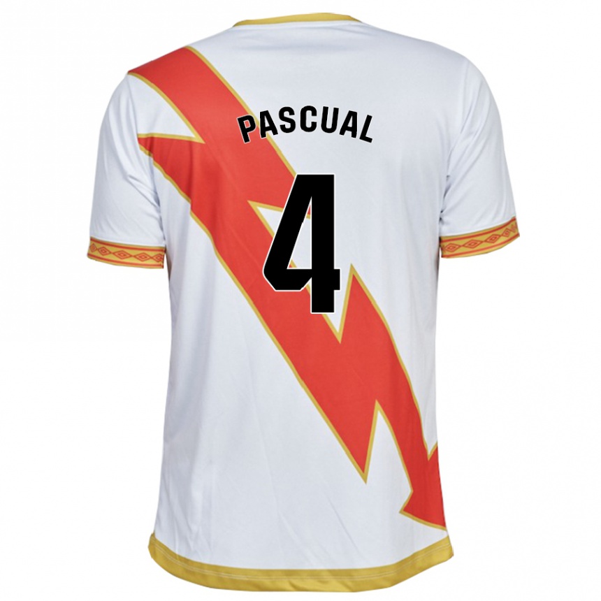 Niño Fútbol Camiseta Martín Pascual #4 Blanco 1ª Equipación 2023/24