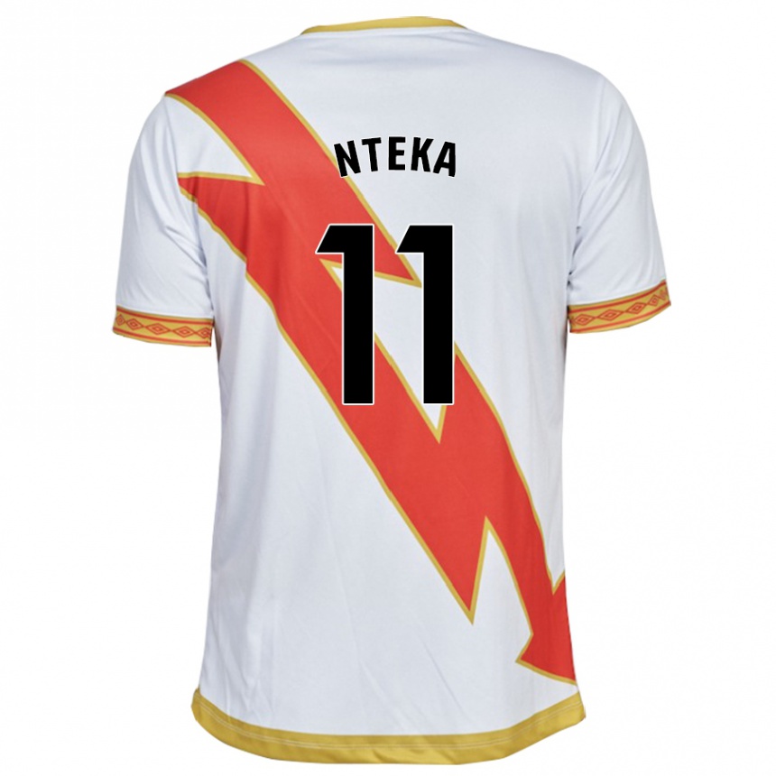 Niño Fútbol Camiseta Randy Nteka #11 Blanco 1ª Equipación 2023/24